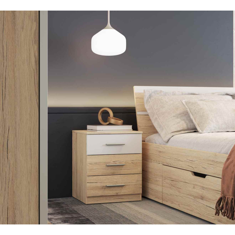 Szafka nocna Beta San Remo Jasne/Biały Helvetia Wieruszów