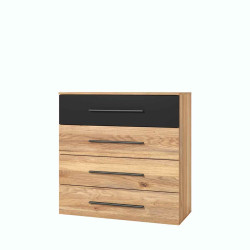 Komoda Beta Dąb Mauvella/Czarny Helvetia Wieruszów