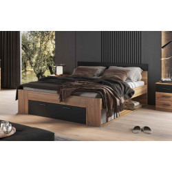 Łóżko BETA 180x200 z szufladą dąb Mauvella | Domowanie