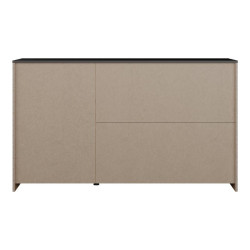 Komoda z 3 szufladami Dalate DQLK22 dąb catania/czarny