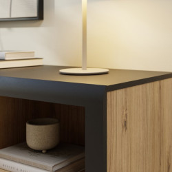 Komoda z 3 szufladami Dalate DQLK22 dąb catania/czarny