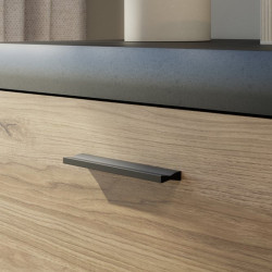 Komoda z 3 szufladami Dalate DQLK22 dąb catania/czarny