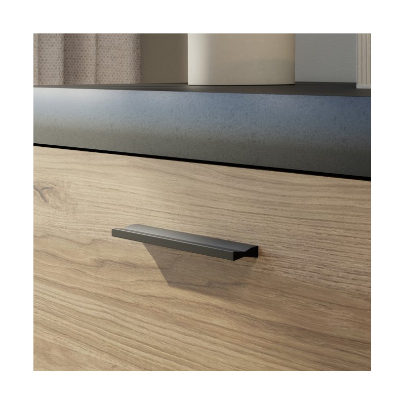 Komoda z 3 szufladami Dalate DQLK22 dąb catania/czarny