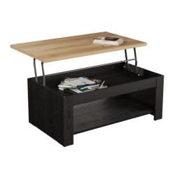 Stolik kawowy z podnoszonym blatem 110x65 cm Duro DURT511 dąb riviera/dąb cabezone