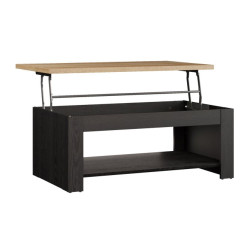 Stolik kawowy z podnoszonym blatem 110x65 cm Duro DURT511 dąb riviera/dąb cabezone