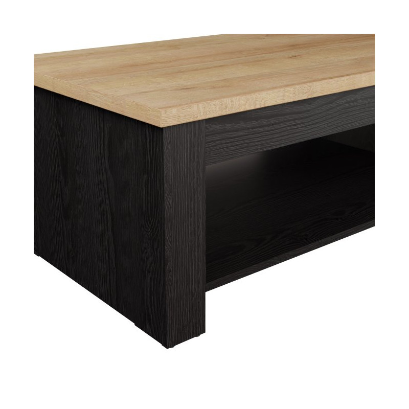 Stolik kawowy z podnoszonym blatem 110x65 cm Duro DURT511 dąb riviera/dąb cabezone