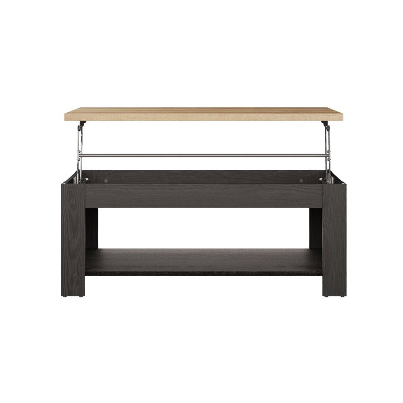 Stolik kawowy z podnoszonym blatem 110x65 cm Duro DURT511 dąb riviera/dąb cabezone