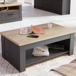 Stolik kawowy z podnoszonym blatem 110x65 cm Duro DURT511 dąb riviera/dąb cabezone