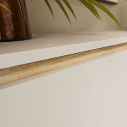 Komoda 150 cm Edwal EDWK221 piaskowy/dąb mauvella