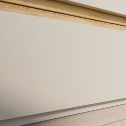 Komoda 150 cm Edwal EDWK221 piaskowy/dąb mauvella