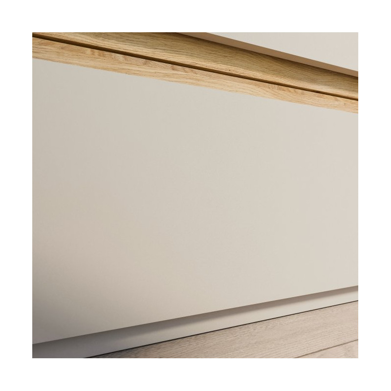 Komoda 150 cm Edwal EDWK221 piaskowy/dąb mauvella