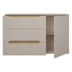 Komoda 150 cm Edwal EDWK221 piaskowy/dąb mauvella