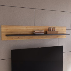 Półka wisząca Jytana BHLB01 dąb mauvella/czarny