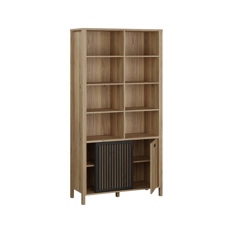 Regał Jytana JTNR723 dąb mauvella/czarny