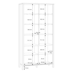 Regał Jytana JTNR723 dąb mauvella/czarny