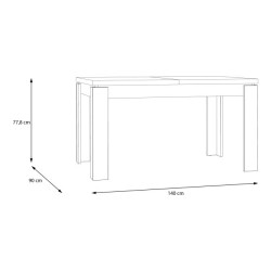 Stół rozkładany Tables TBLT7118 dąb antyczny