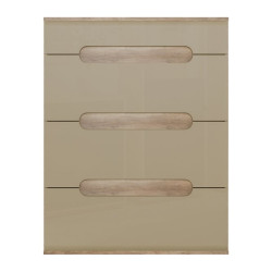 Nowoczesna komoda Tiziano TZMK31 dąb antyczny/beżowy połysk