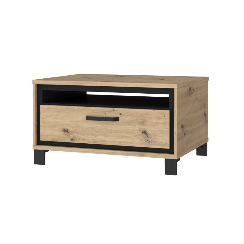 Stolik kawowy Trondheim TDHT514 dąb artisan/dąb czarny