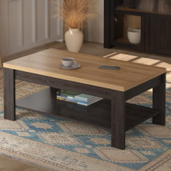 Stolik kawowy 100 cm Chisbury BRCT501 dąb riviera/dąb cabezone