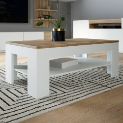 Stolik kawowy 110 cm Lewisville CFTT5016 secret grey/dąb valencia