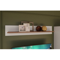 Półka ścienna 160 cm Penkridge BHLB01 secret grey/dąb szlachetny