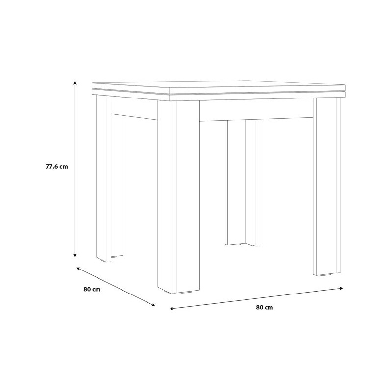 Stół rozkładany Tables TBLT7028 dąb sonoma