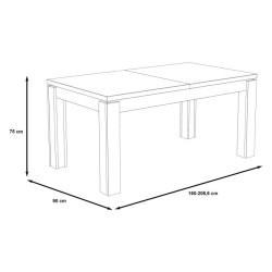 Stół rozkładany Portland LATT44 dąb postarzany