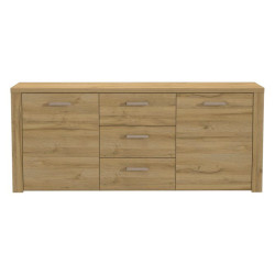 Szeroka komoda nowoczesna Portland PRTK24 dąb postarzany