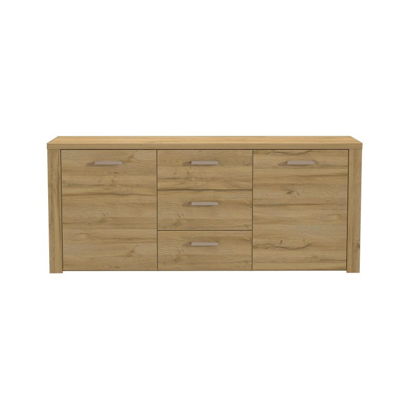 Szeroka komoda nowoczesna Portland PRTK24 dąb postarzany