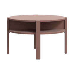 Stolik kawowy okrągły 75x75 cm Breathtaker terakota