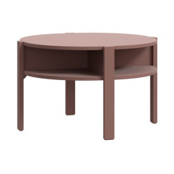 Stolik kawowy okrągły 75x75 cm Breathtaker terakota