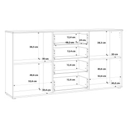 Komoda nowoczesna z szufladami Sapporo SNNK221 biały
