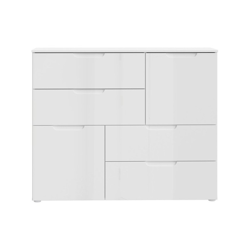 Komoda nowoczesna 115 cm Sapporo SNNK325 biały