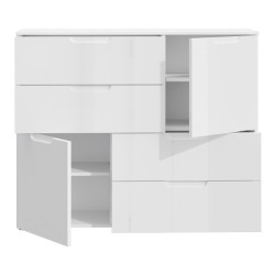Komoda nowoczesna 115 cm Sapporo SNNK325 biały