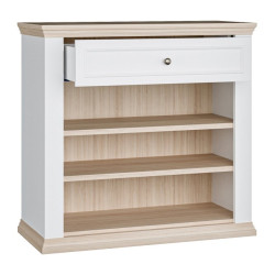 Komoda dwudrzwiowa Pontypool PNTK222 biały/dąb riva