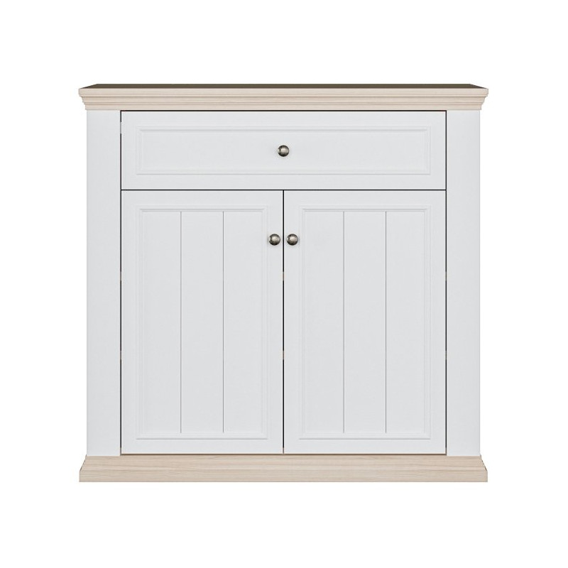 Komoda dwudrzwiowa Pontypool PNTK222 biały/dąb riva