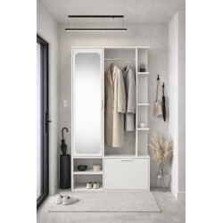 Garderoba z Lustrem Nala Jarstol Biel Alpejska
