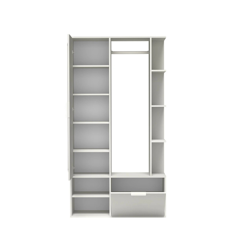 Garderoba z Lustrem Nala Jarstol Biel Alpejska