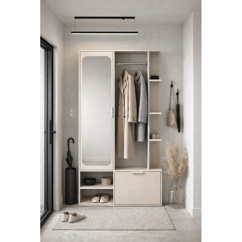 Garderoba z Lustrem Nala Jarstol Kaszmir