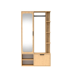 Garderoba z Lustrem Nala Jarstol Dąb Bookmatch