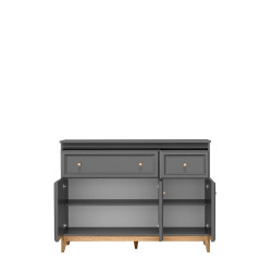 Komoda 2S3D Tarra TA-1 Jarstol Szary Diamentowy