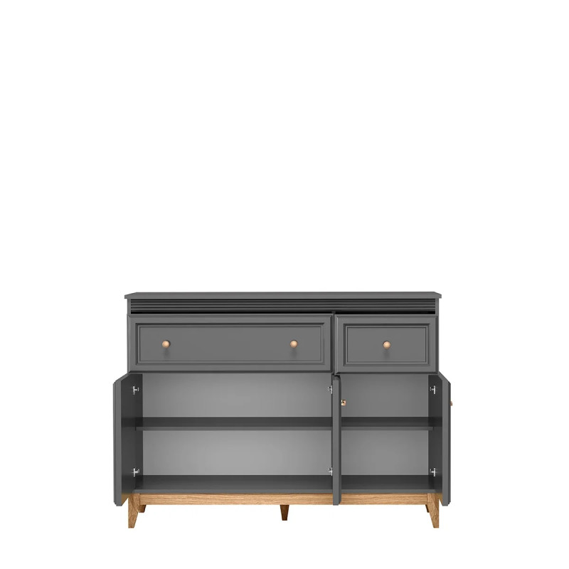 Komoda 2S3D Tarra TA-1 Jarstol Szary Diamentowy