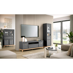 Komoda TA-1 TERRA Szary Diamentowy z LED