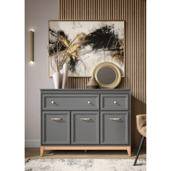 Komoda TA-1 TERRA Szary Diamentowy z LED