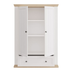 Wysoka komoda Pontypool PNTK423 biały/dąb riva