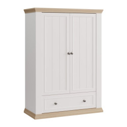 Wysoka komoda Pontypool PNTK423 biały/dąb riva