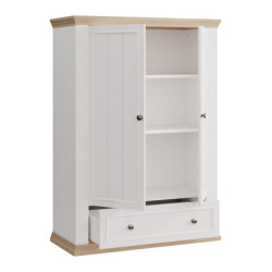 Wysoka komoda Pontypool PNTK423 biały/dąb riva