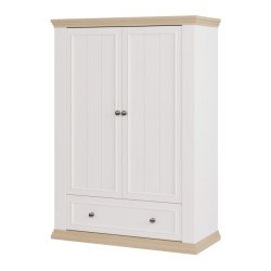 Wysoka komoda Pontypool PNTK423 biały/dąb riva