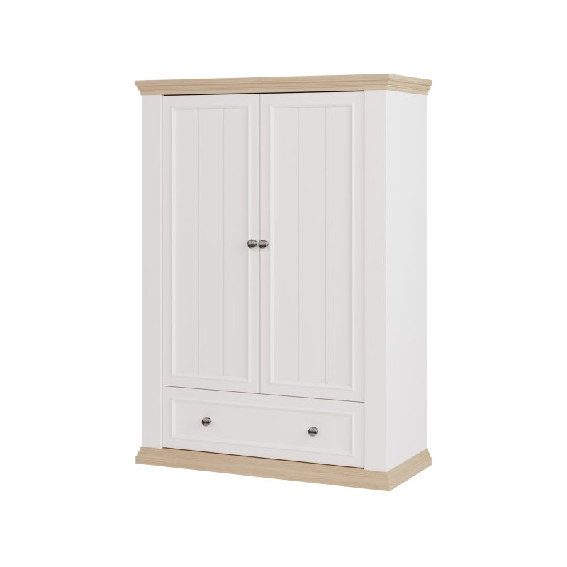 Wysoka komoda Pontypool PNTK423 biały/dąb riva