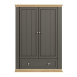 Wysoka komoda Pontypool PNTK423 dąb mauvella/uni wolfram szary